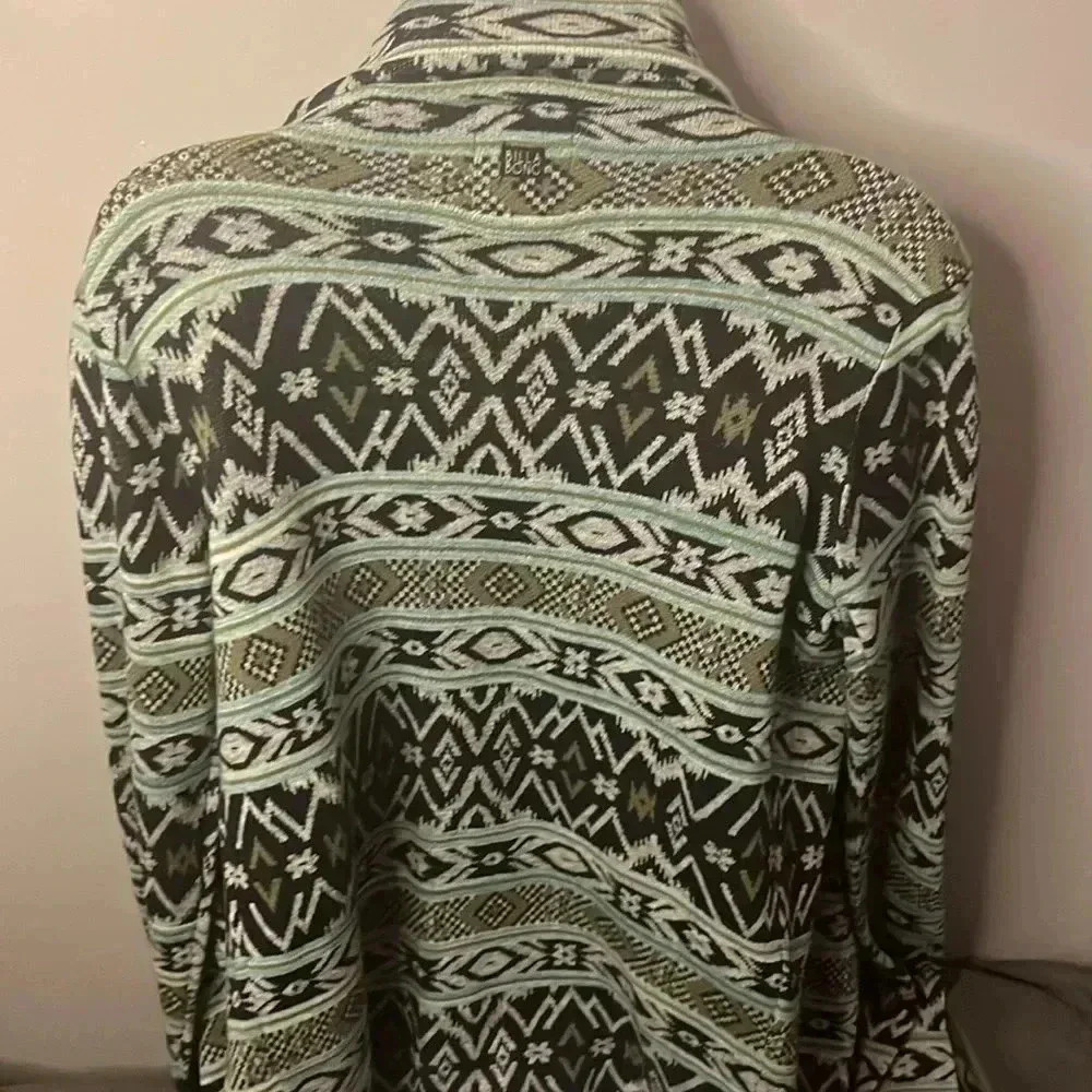 Billabong size small Aztec design sweater cardigan - Picture 4 of 5